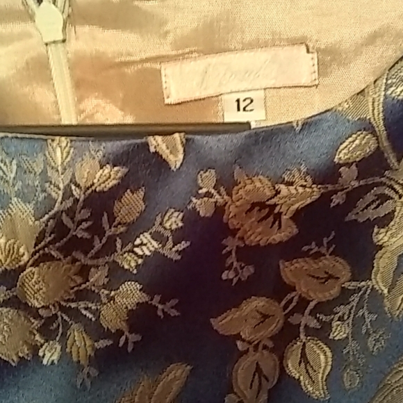 Mood's Vintage Silk Brocade Dress Filenes - Picture 2 of 8